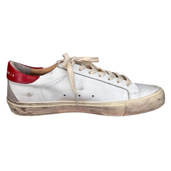 Golden Goose Men’s Red Star Distressed Sneaker Size 42 US 9 - Picture 4 of 11
